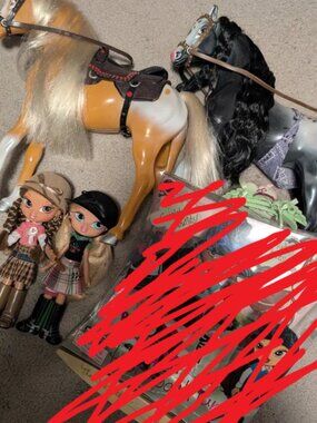 Bratz Kidz Horseback Fun Lot Cloe and Yasmin